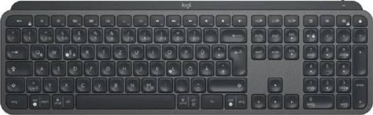 Logitech MX Keys Advanced Wireless Illuminated Keyboard, 10m Range, USB-C for Windows, Mac, Android, Rechargeable, US International Layout, Graphite | 920-009415 - eBuy UAE
